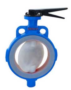 FEP, PFA, PTFE Lined Butterfly Valve