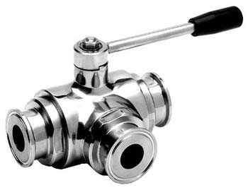 3 Way TC End Ball Valves