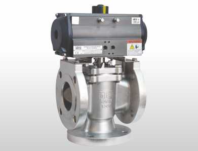 GLO SERIES 3 WAY PLUG VALVE FLANGED 150#